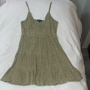 Floral Green Dress